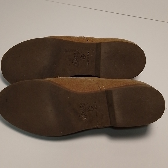 Vintage Bass made in usa suede light brown tan woman shoe. Size 7 - Picture 5 of 9